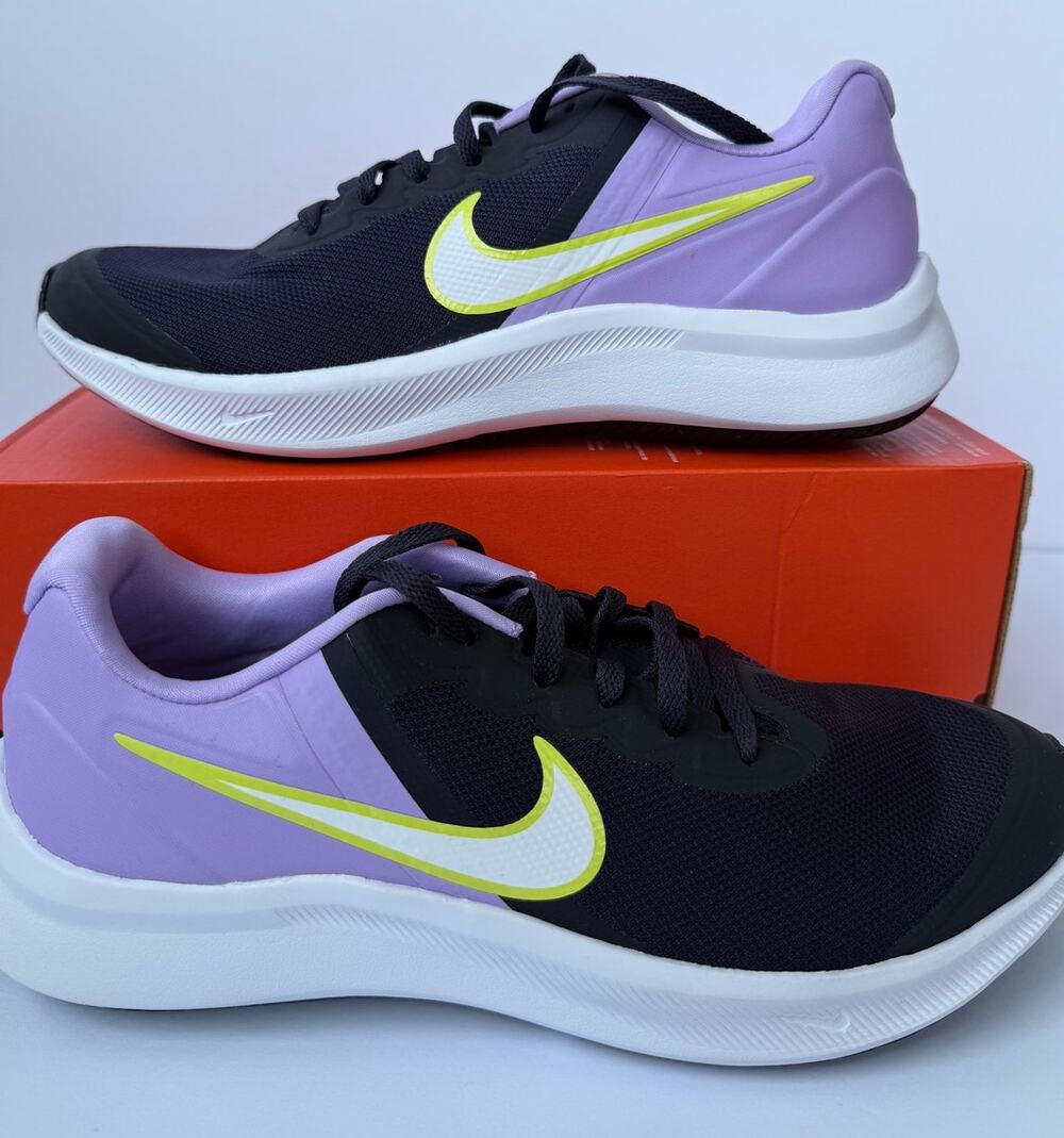 Nike Star Runner 3 GS Purple/White/Lilac Kids 7Y NIB
